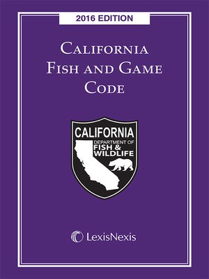 cover image of California Fish and Game Code Handbook